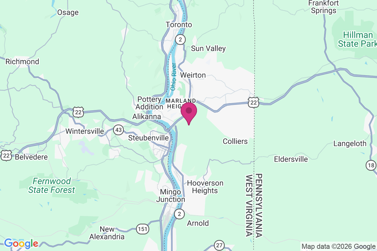 Weirton Junction map