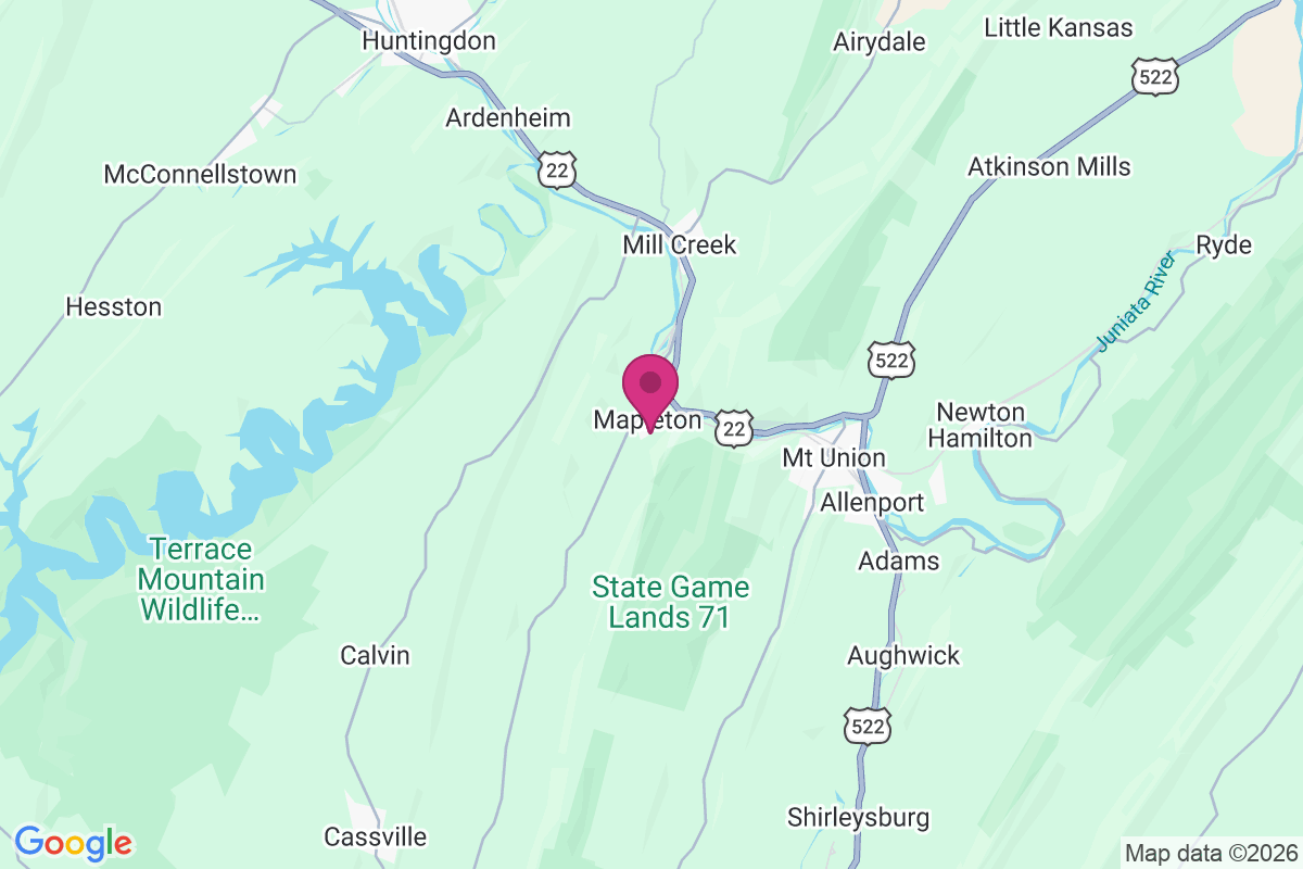 Mapleton map