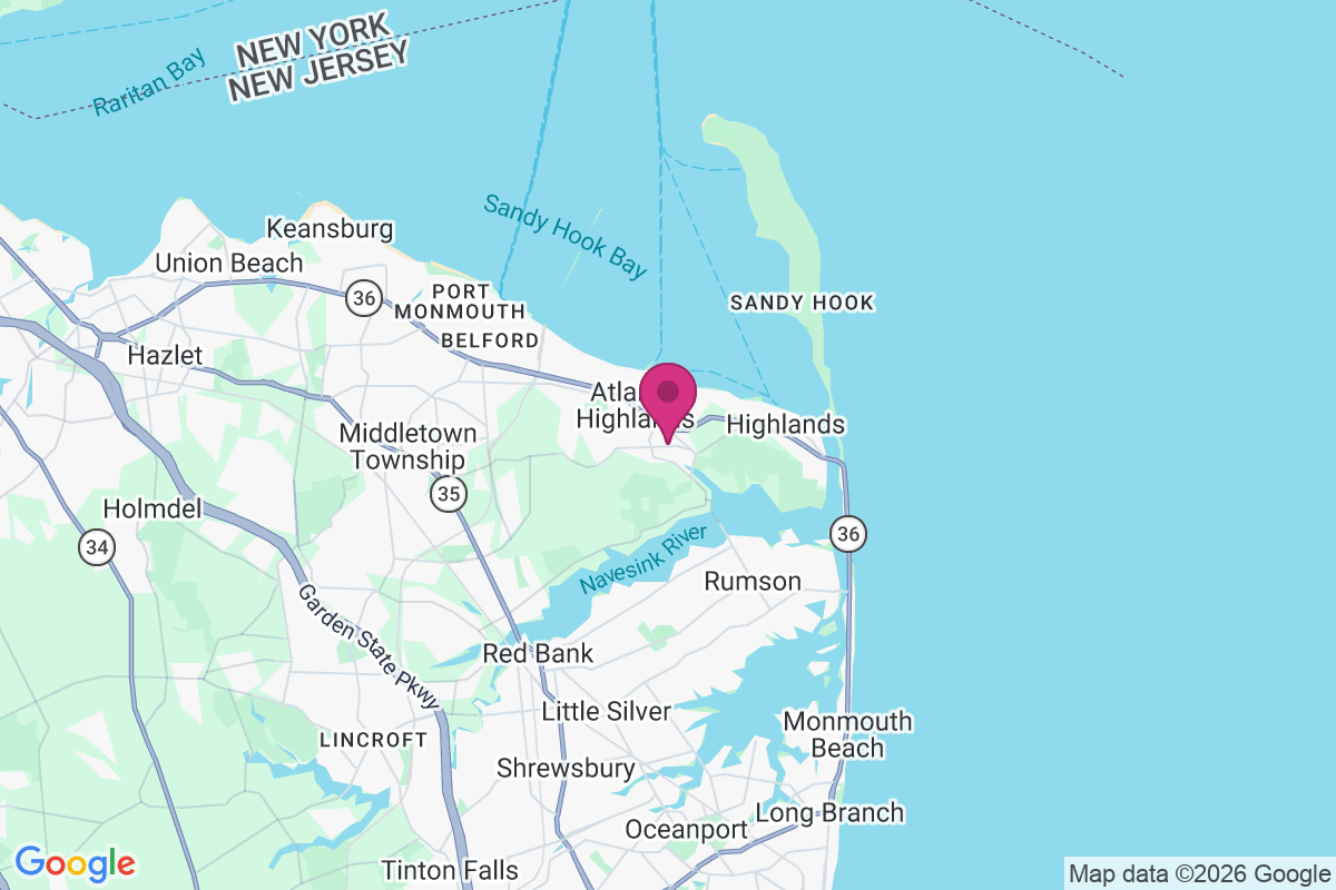 Atlantic Highlands map
