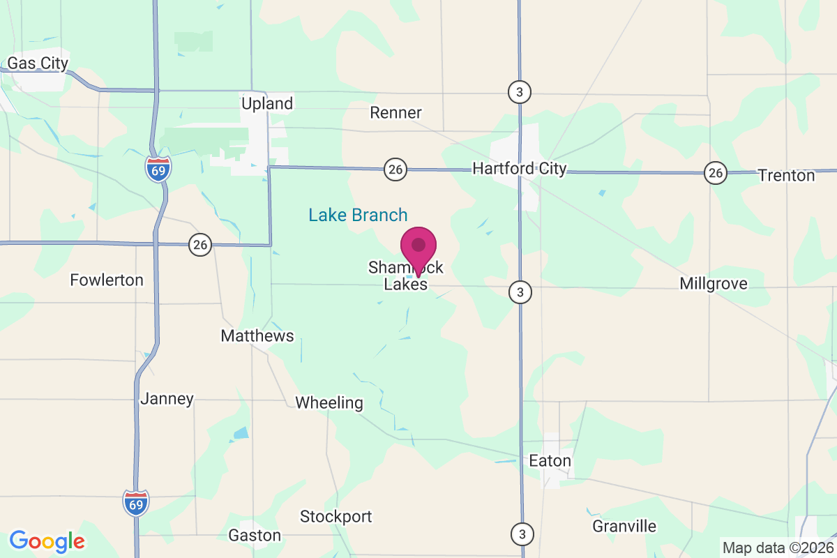 Shamrock Lakes map