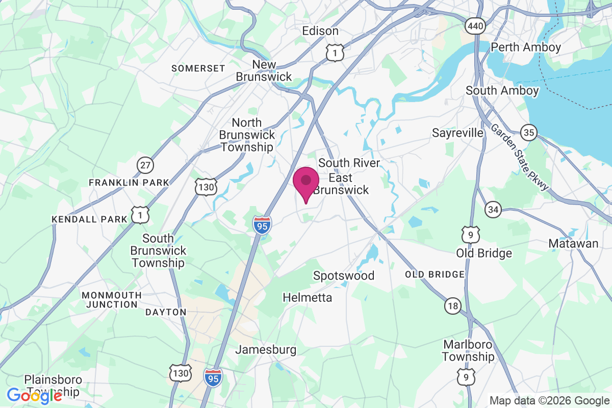 East Brunswick map
