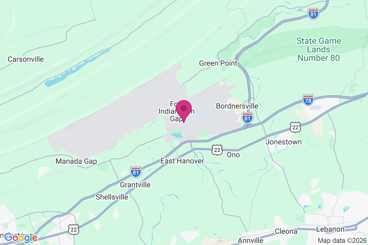 Fort Indiantown Gap map
