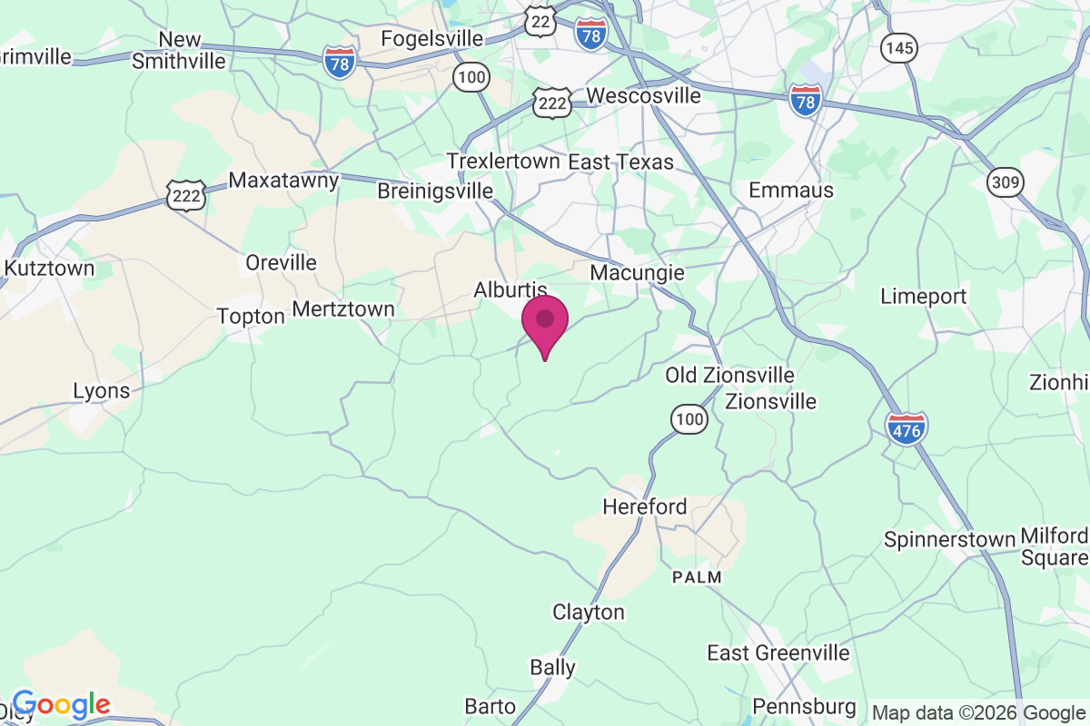 Hensingersville map
