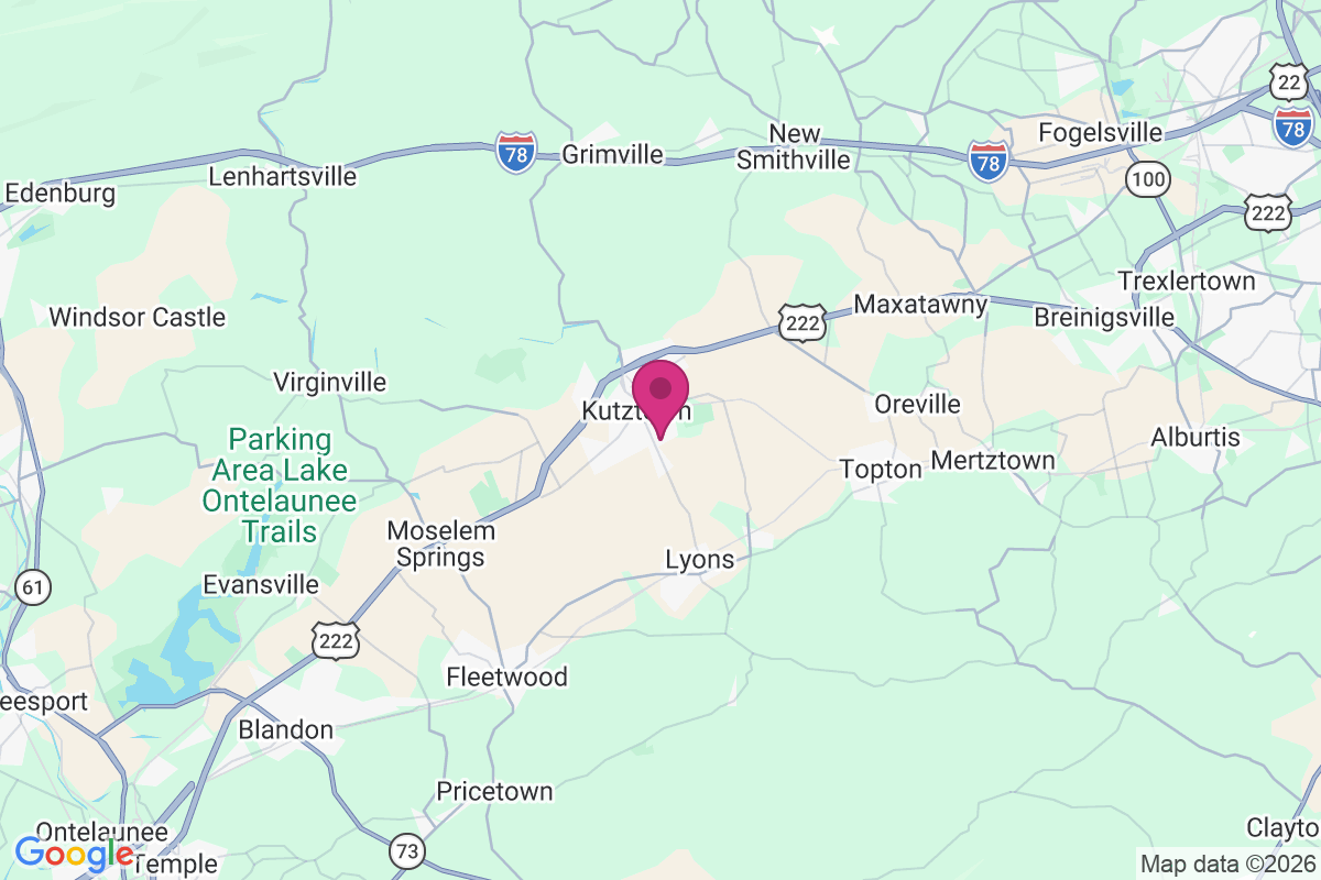 Kutztown map
