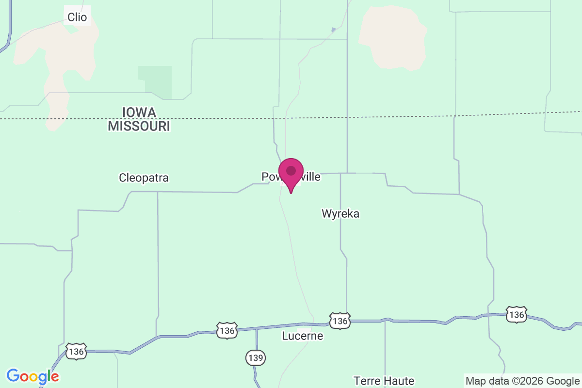Powersville map