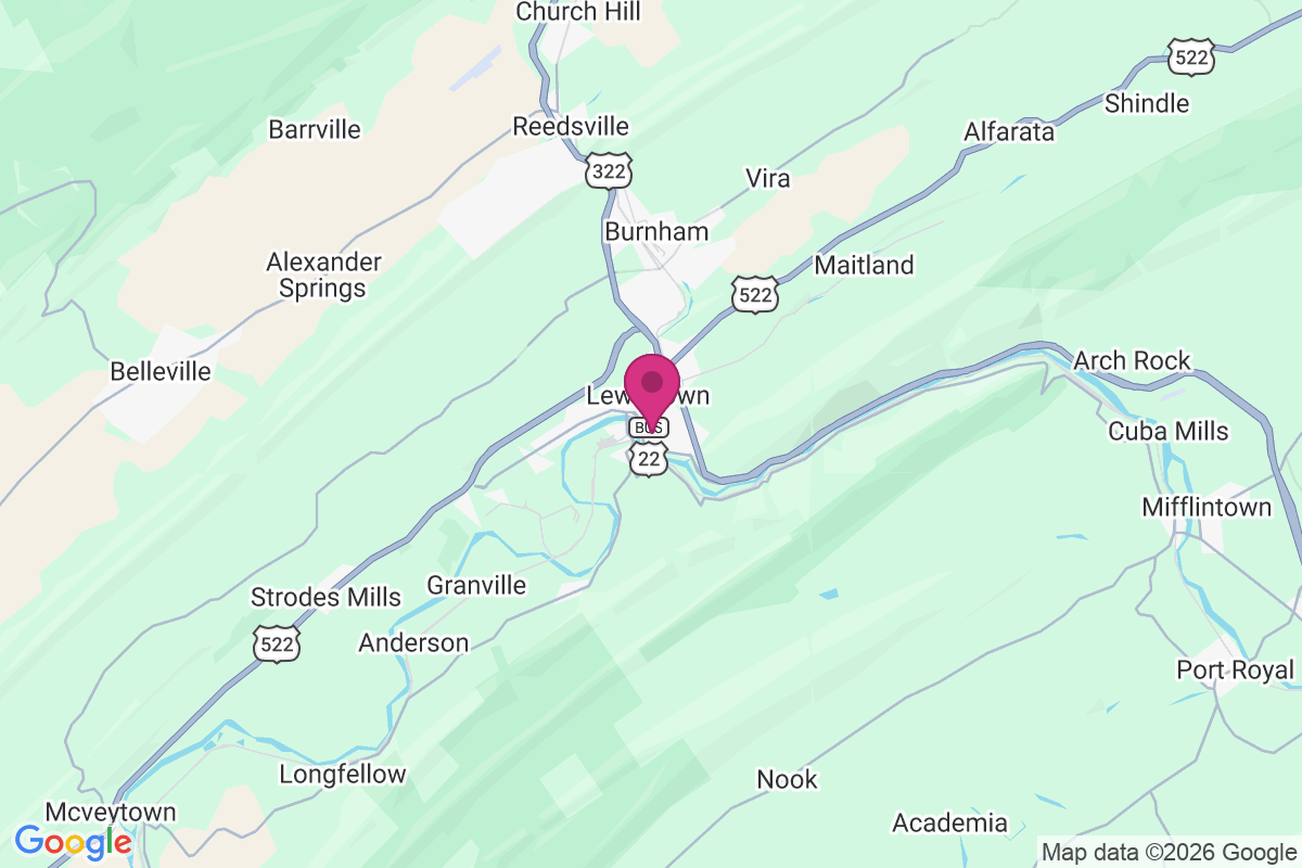 Lewistown Junction map