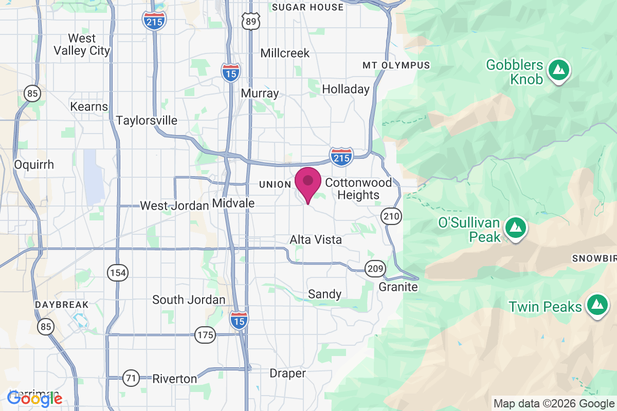 Little Cottonwood Valley map