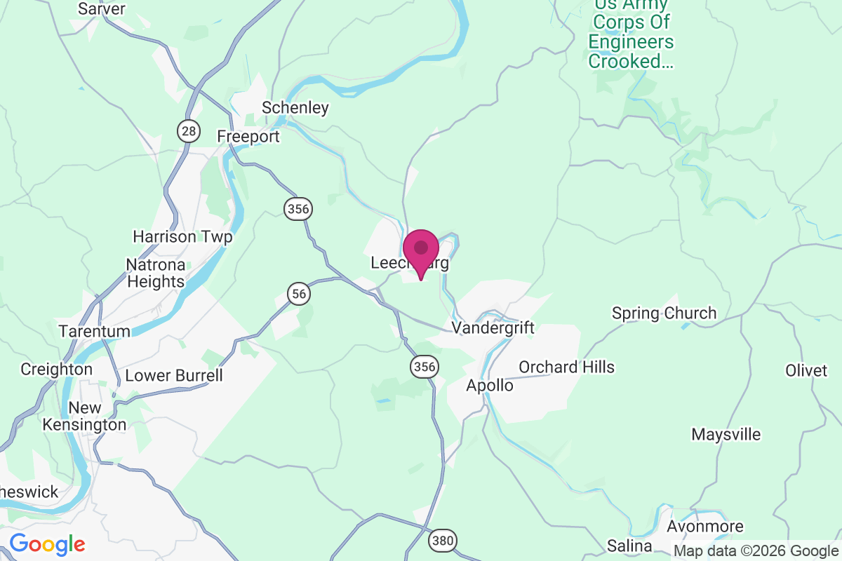 Leechburg map