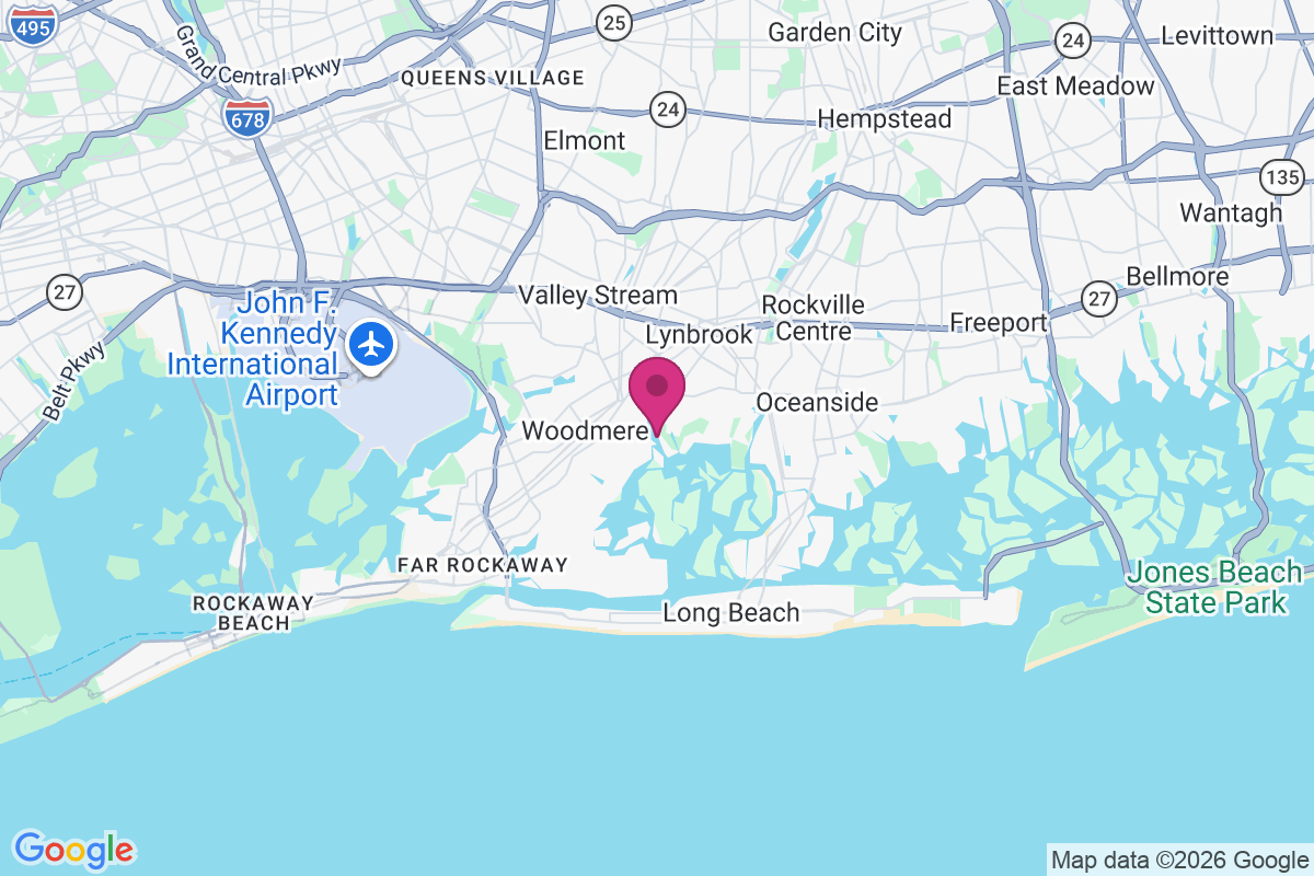 Hewlett Bay Park map