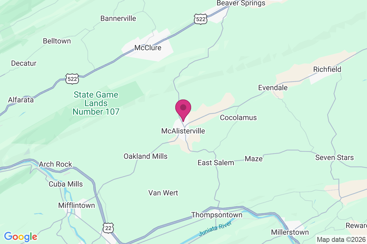 Mc Alisterville map