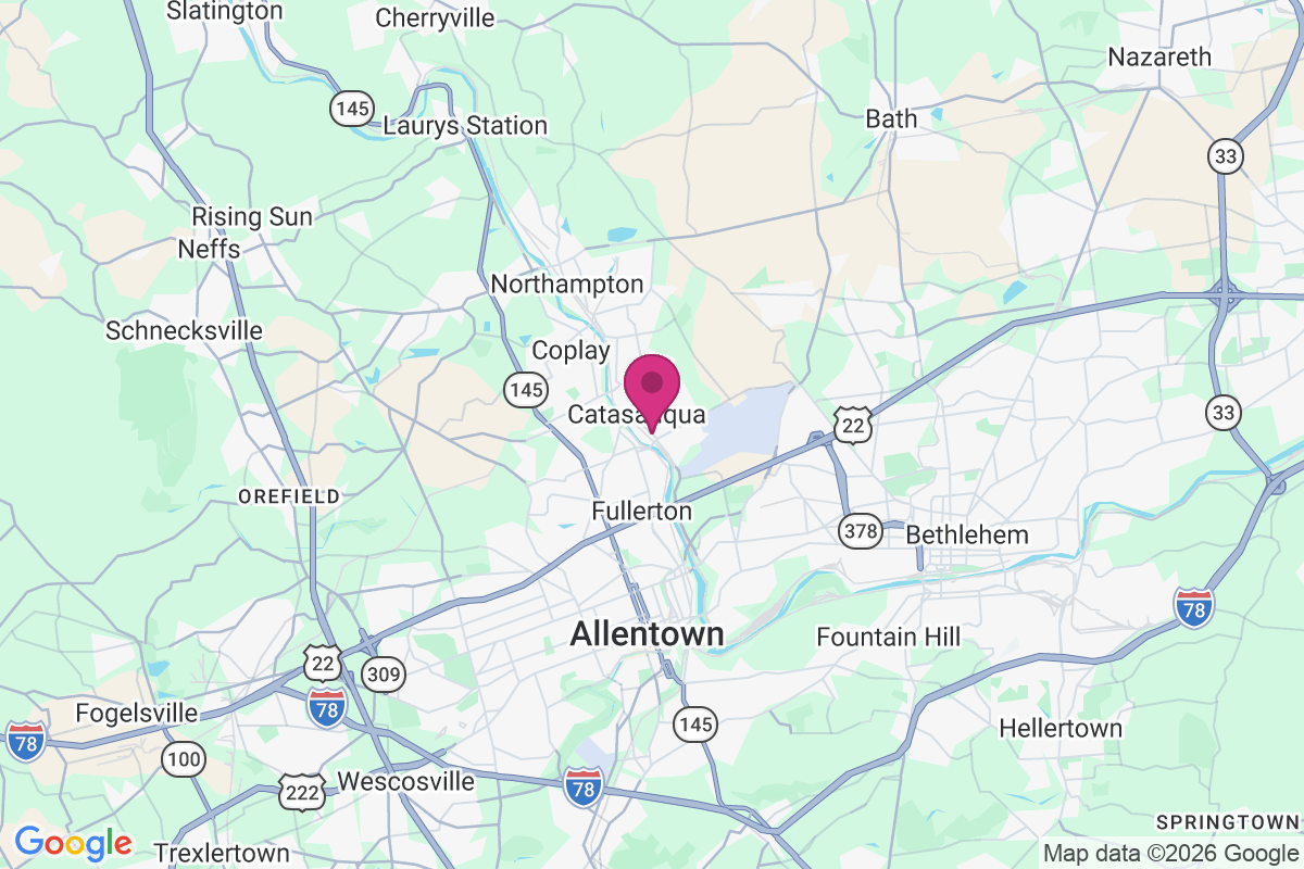 North Catasauqua map