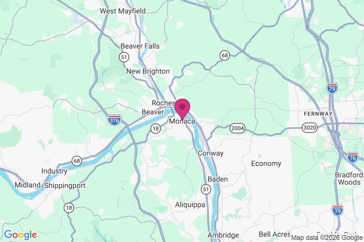 Monaca map
