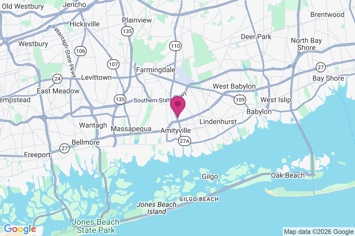 North Amityville map