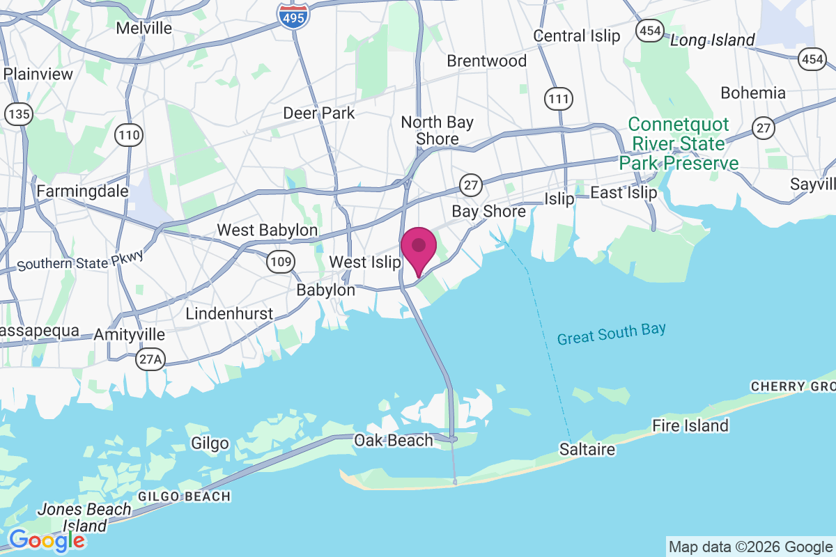West Bay Shore map