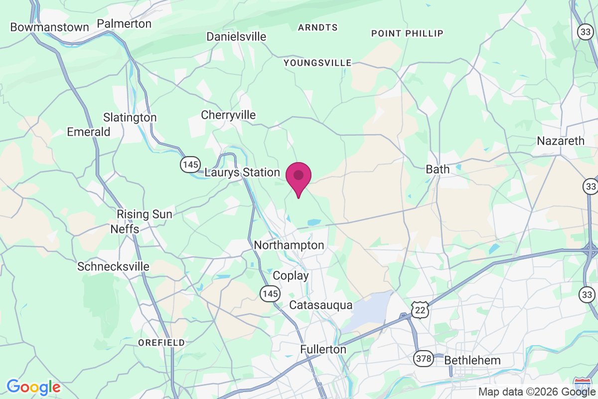 Kreidersville map