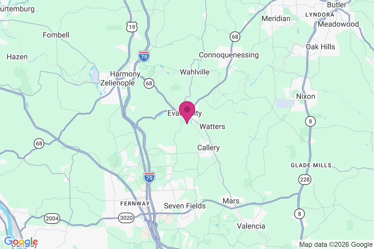 Evans City map