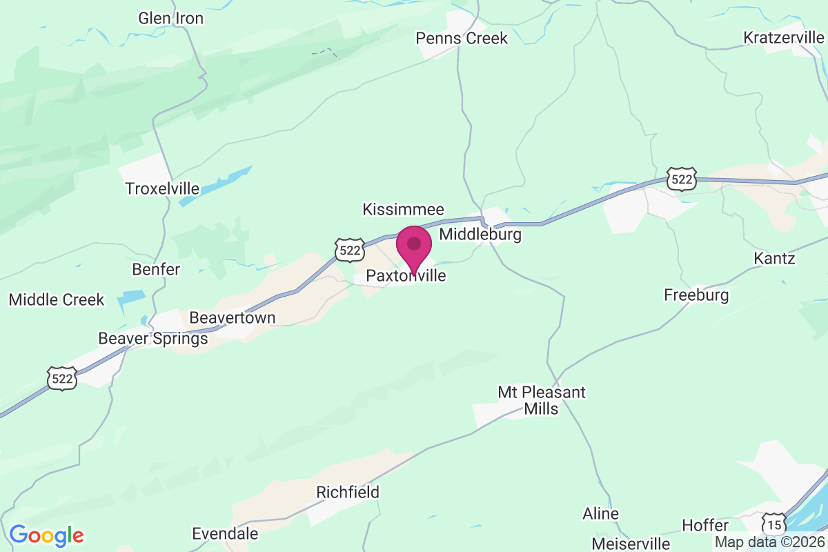 Paxtonville map