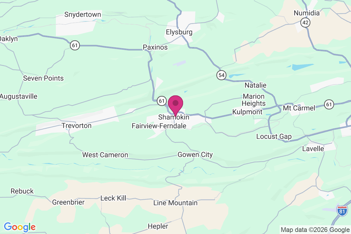 Coal Township map