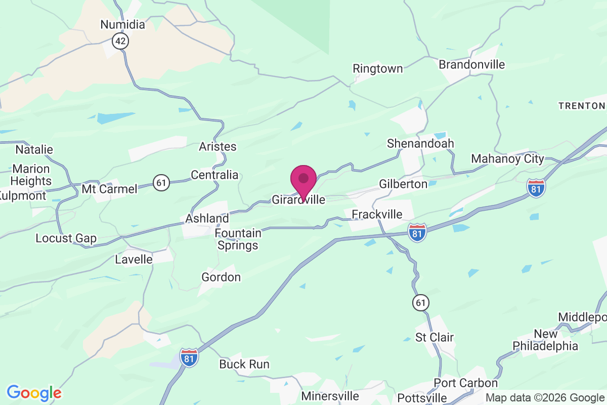 Girardville map
