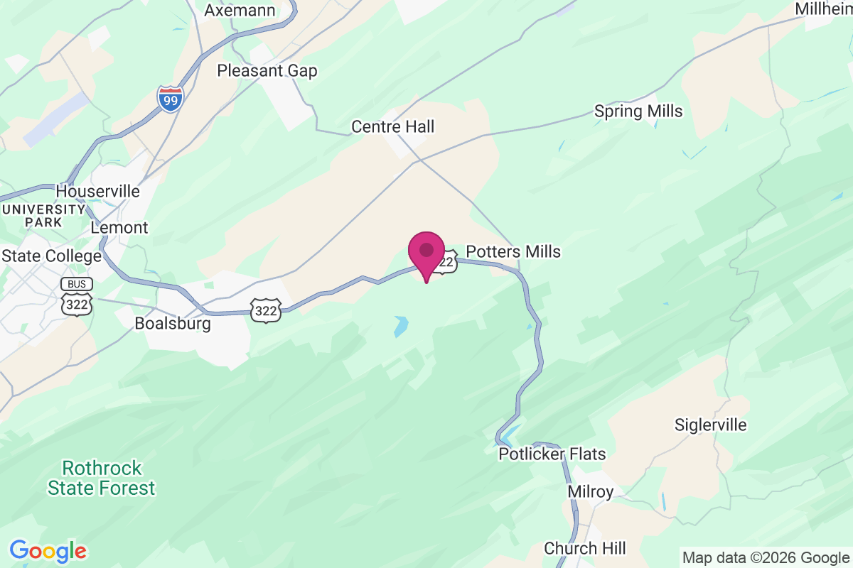 Tusseyville map