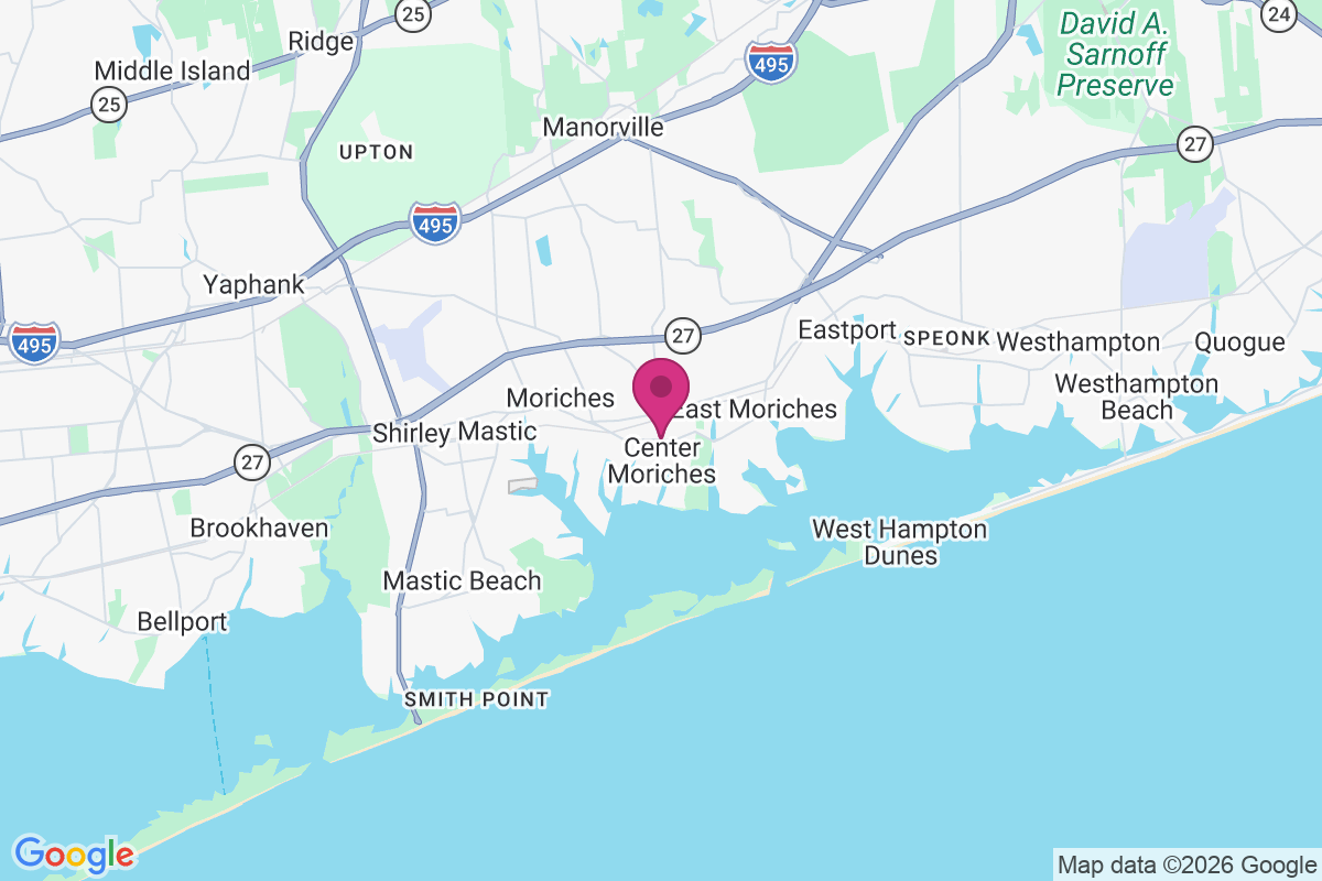 Center Moriches map