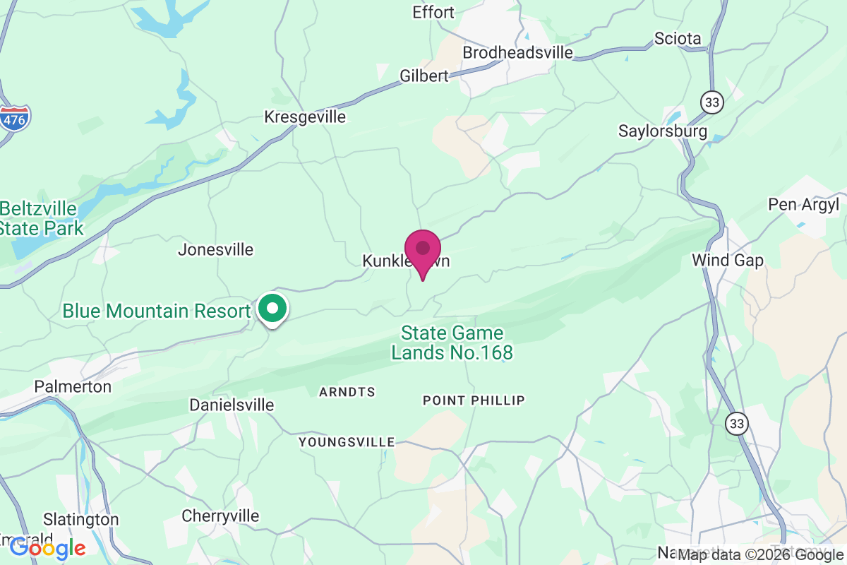 Kunkletown map
