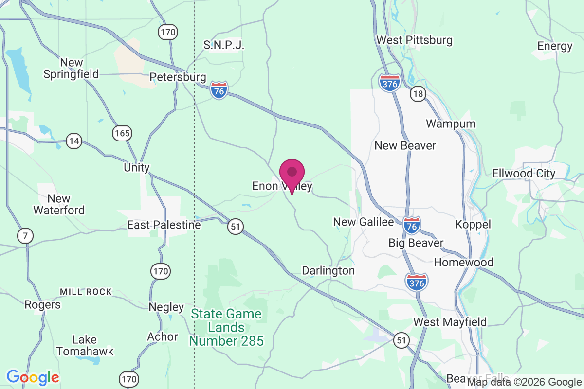 Enon Valley map