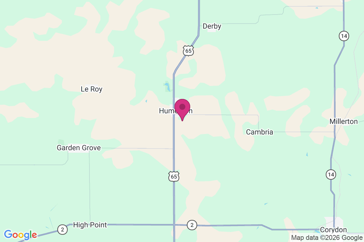 Humeston map