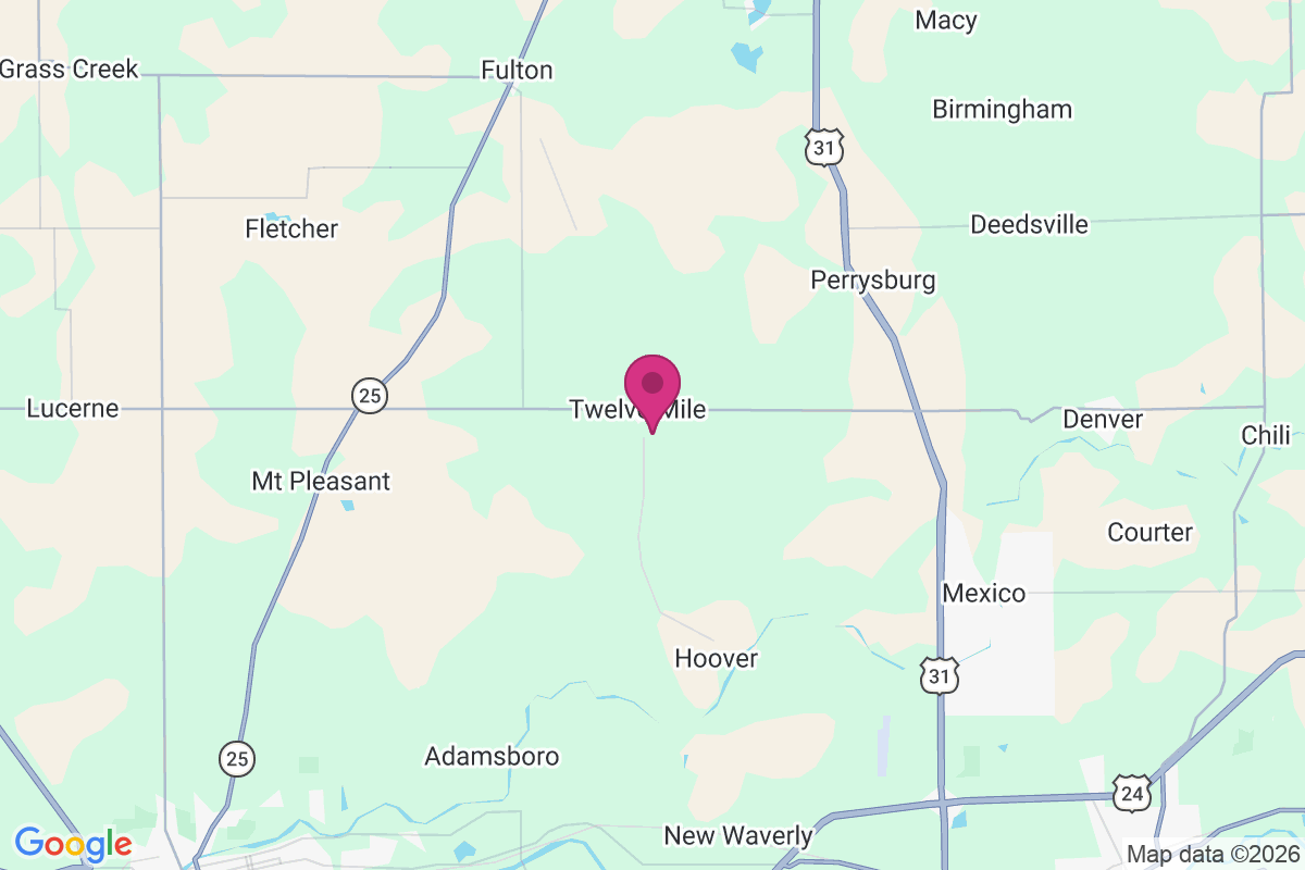 Twelve Mile map