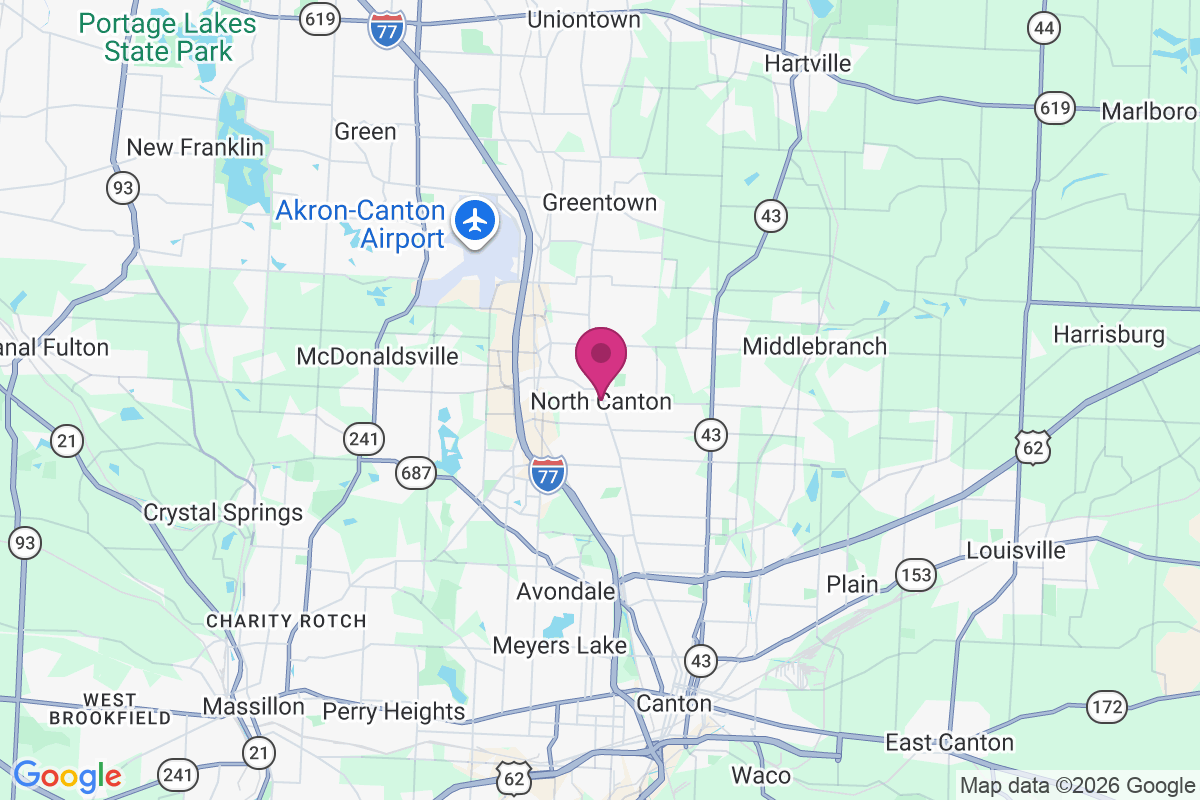 North Canton map