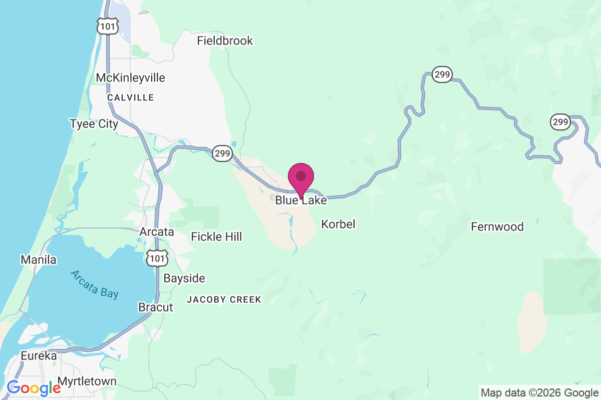 Blue Lake map