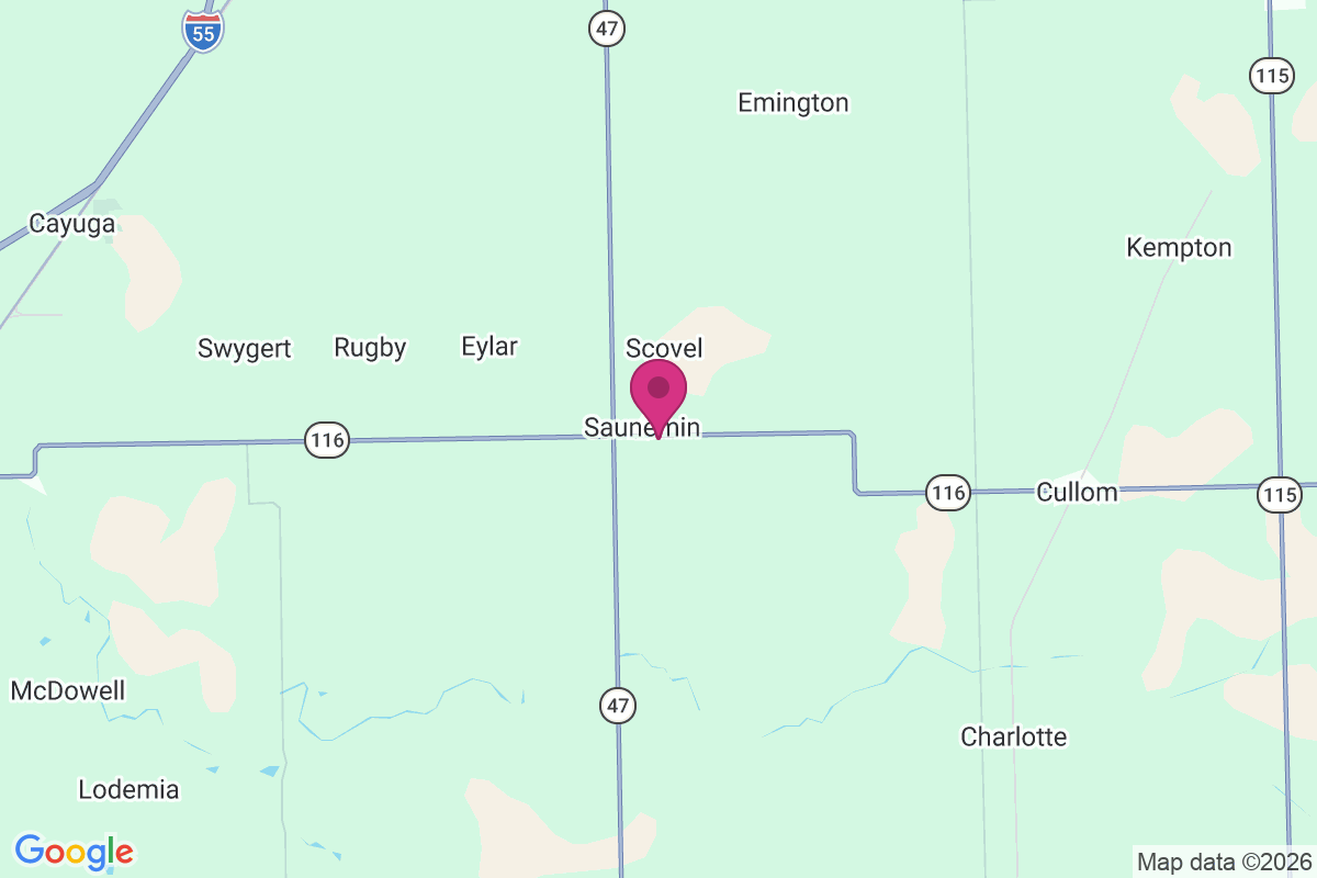 Saunemin map