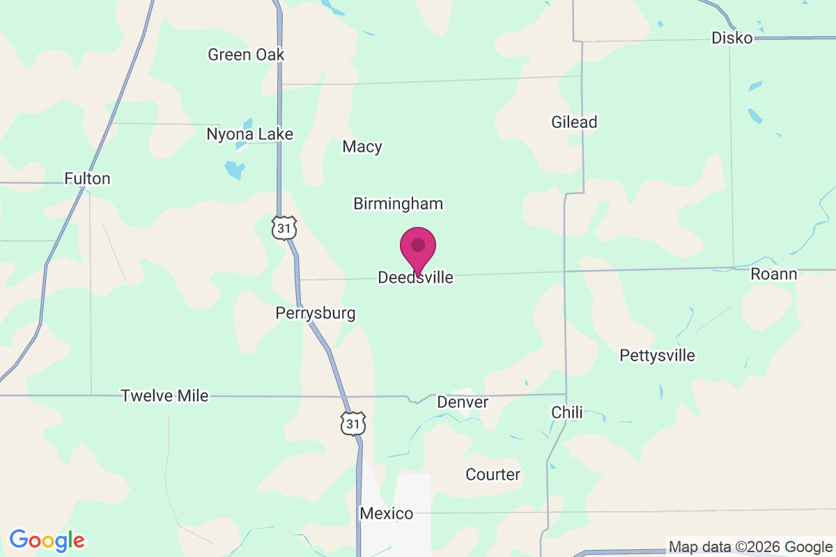 Deedsville map