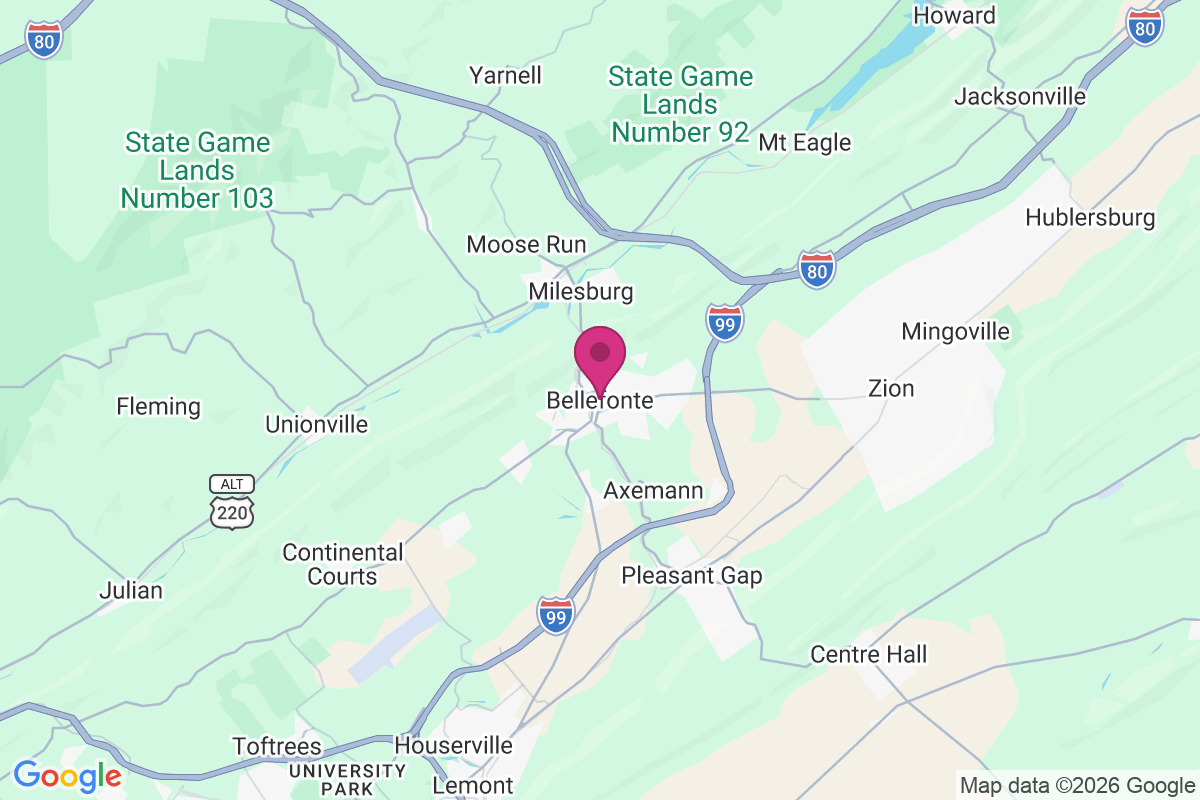 Bellefonte map