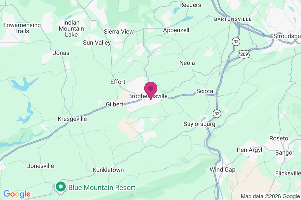 Brodheadsville map