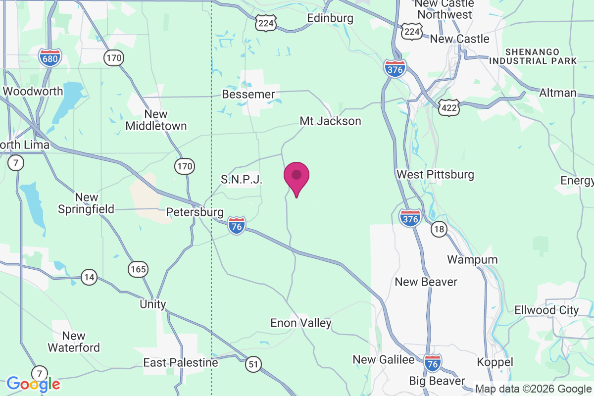 Derringer Corners map