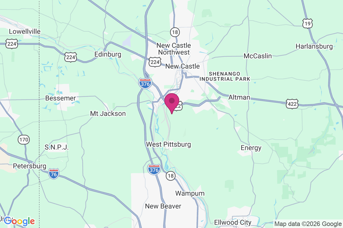 New Castle Junction map