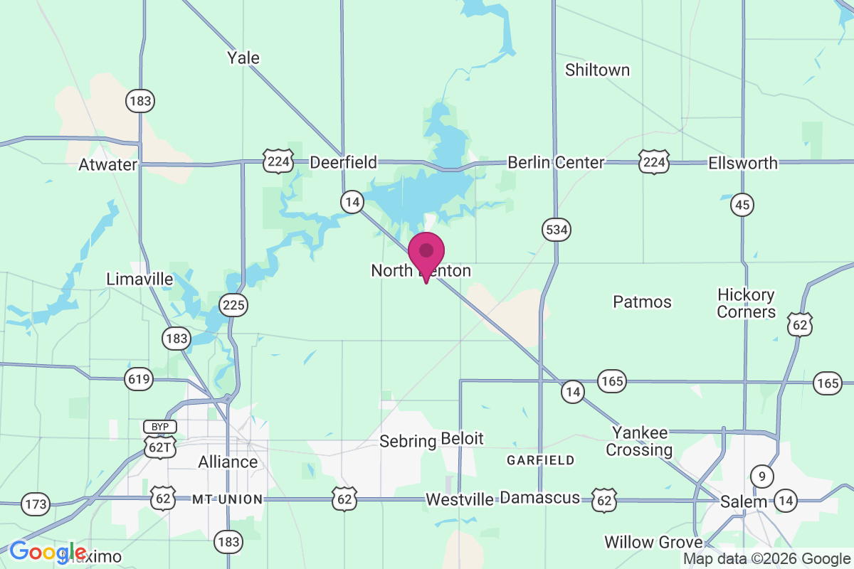 North Benton map