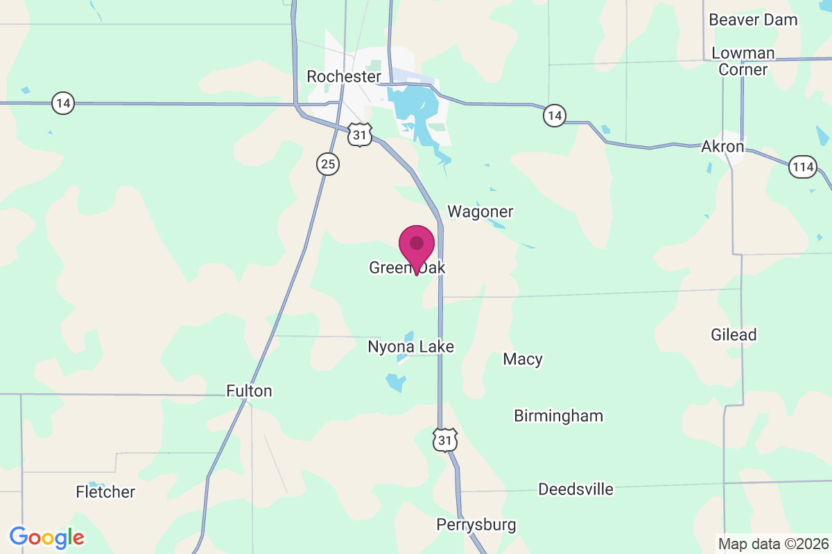 Green Oak map