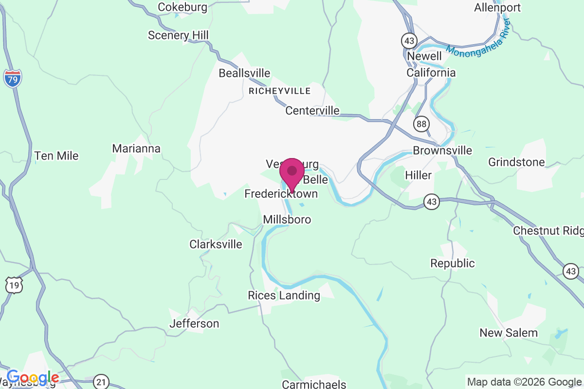 Fredericktown map