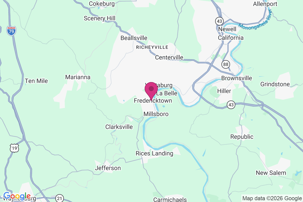 North Fredericktown map
