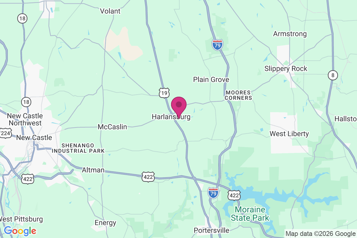 Harlansburg map