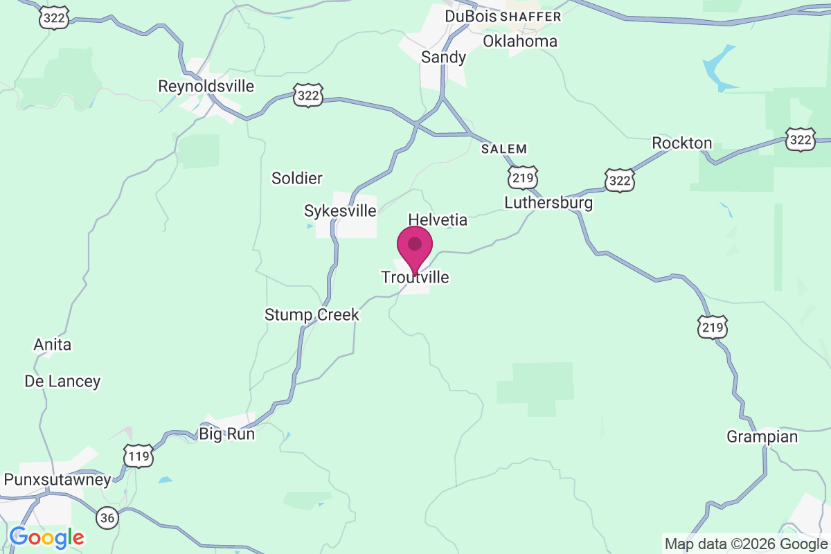 Troutville map