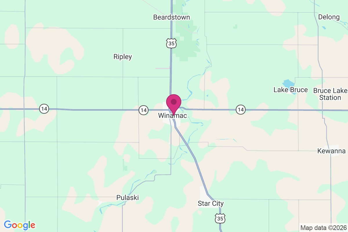 Winamac map