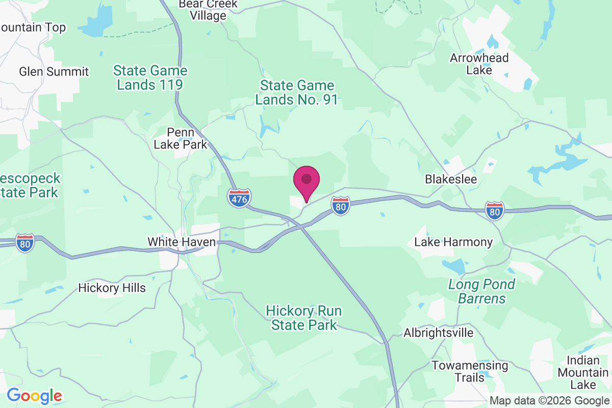 Pocono Mountain Lake Estates map