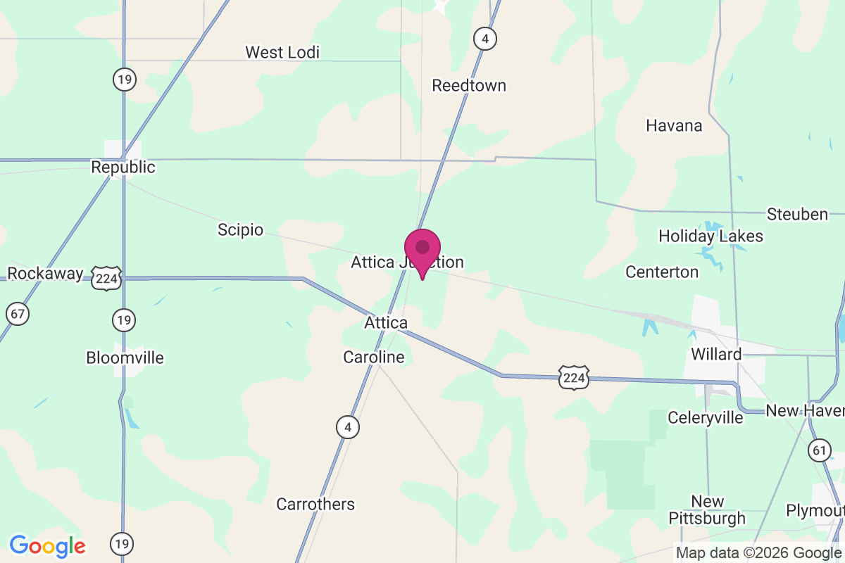 Attica Junction map