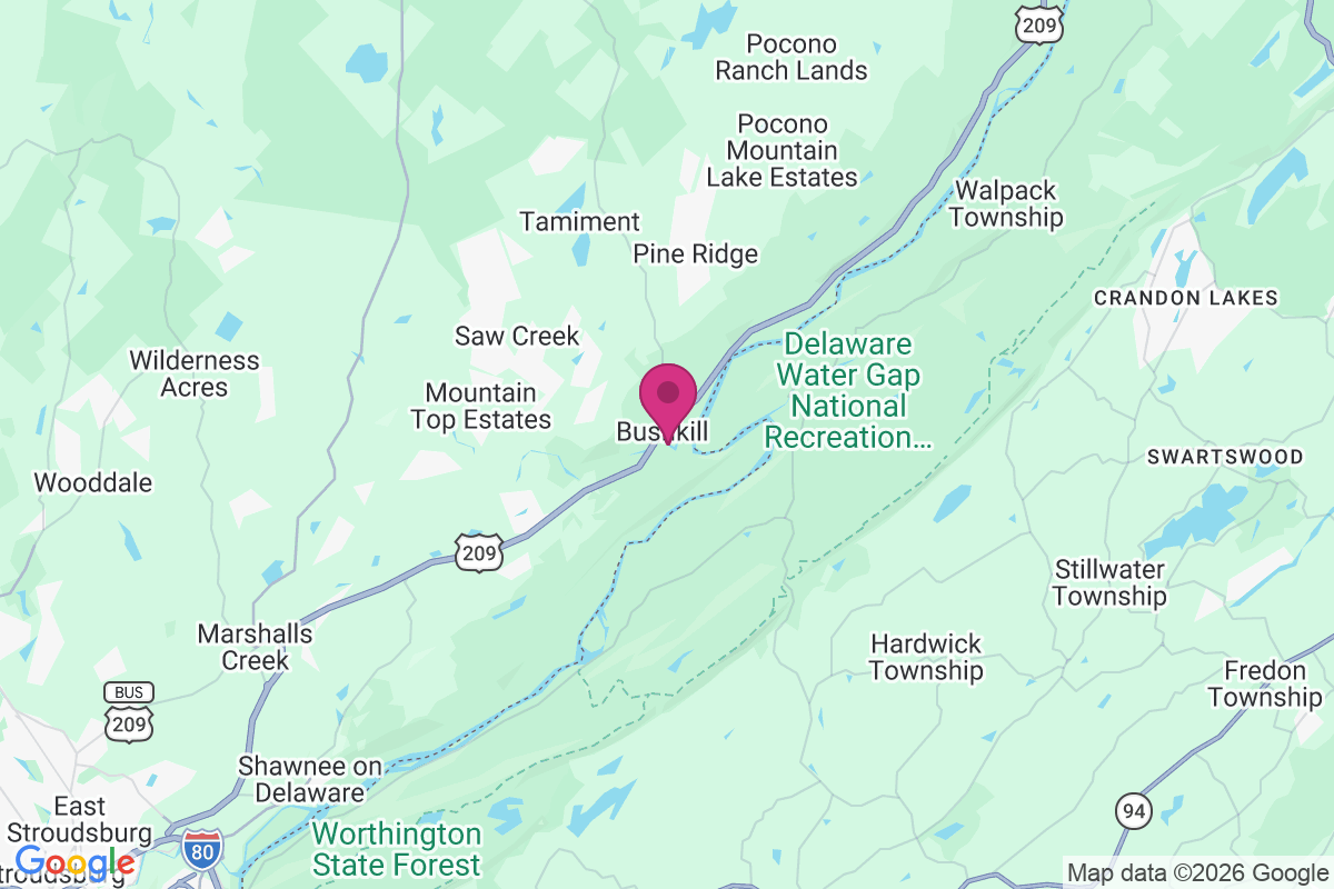 Bushkill map