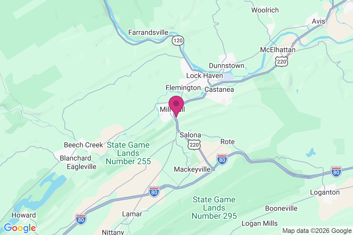 Mill Hall map
