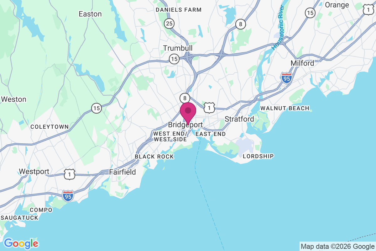 Bridgeport map