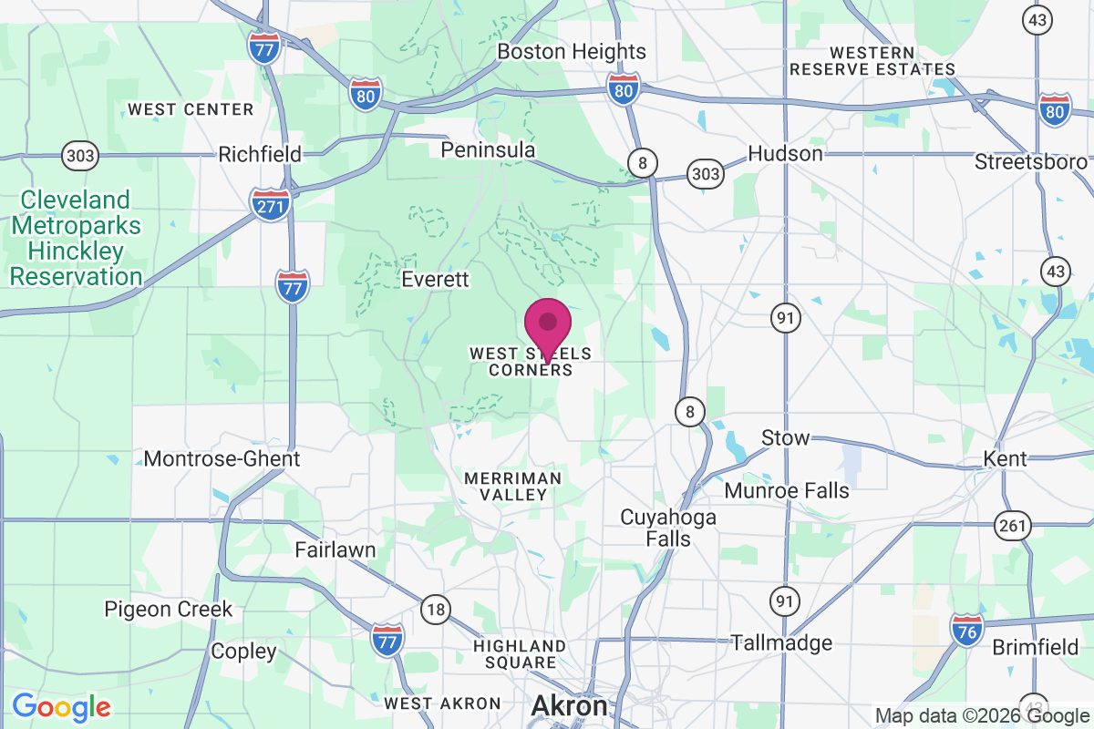 West Steels Corners map
